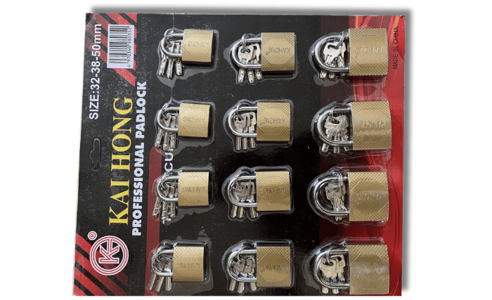Kufuli za kai hong 32mm - 38mm - 50mm